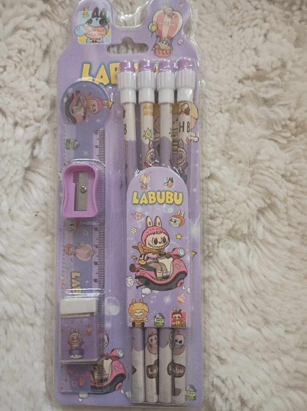 Kids Purple Pencil Set
